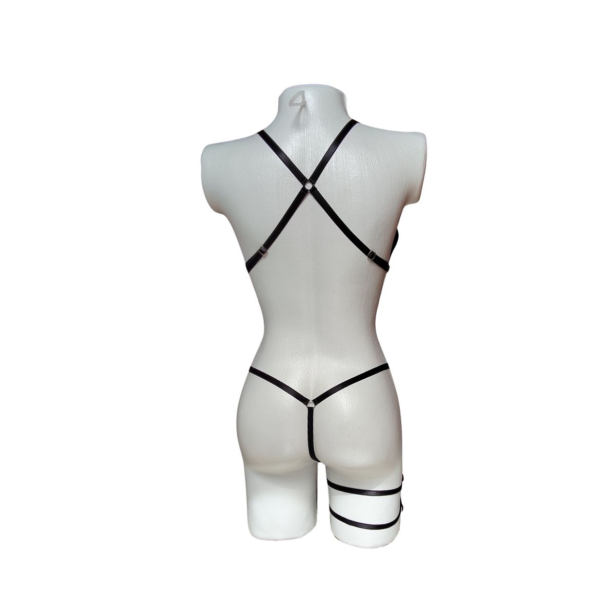 PROVOCAME - Disfraz Policia Lenceria Erotica Tanga Hilo 4 Piezas