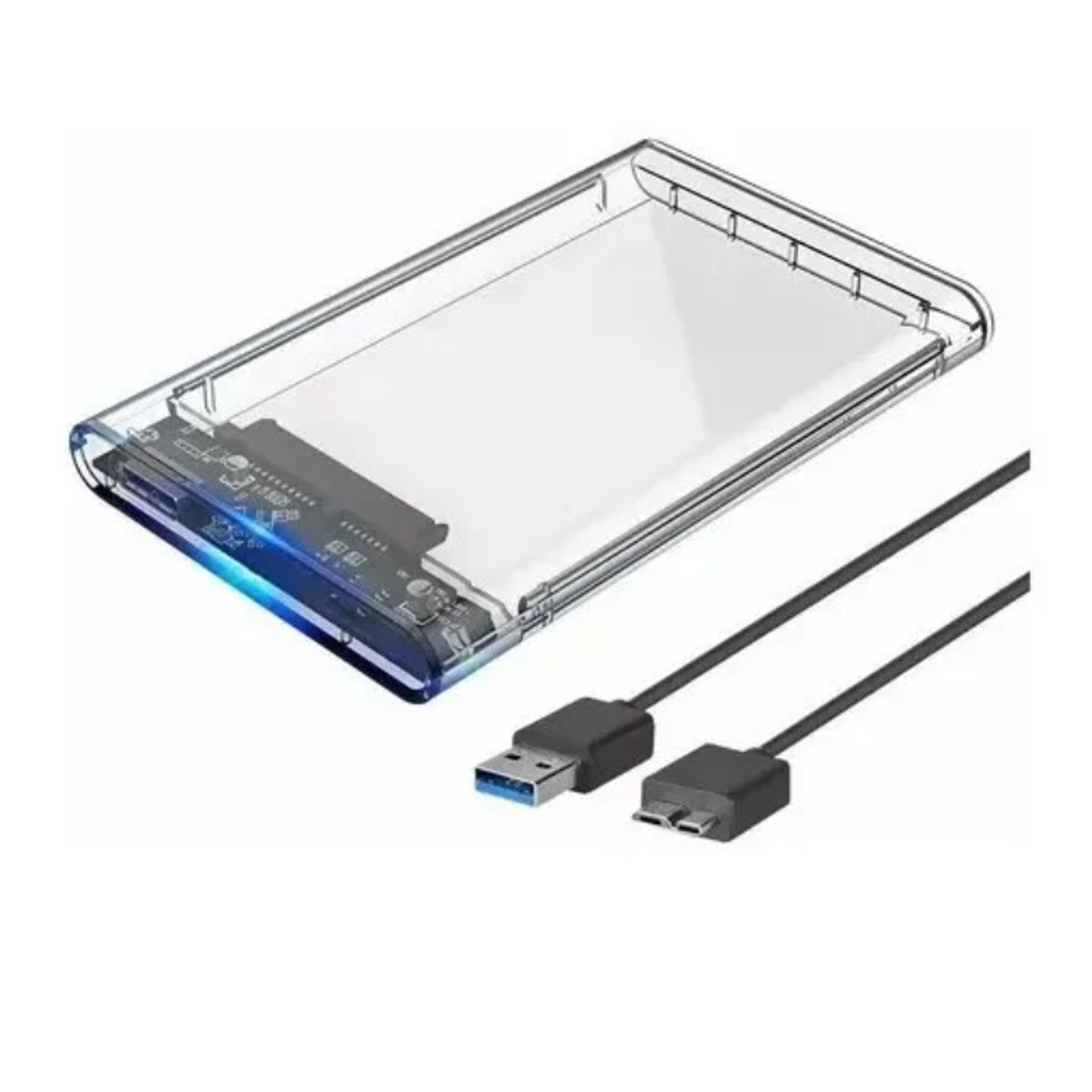 GENERICO - Carcasa De Disco Ssd Y Hdd Case Externo Cable Usb 3.0