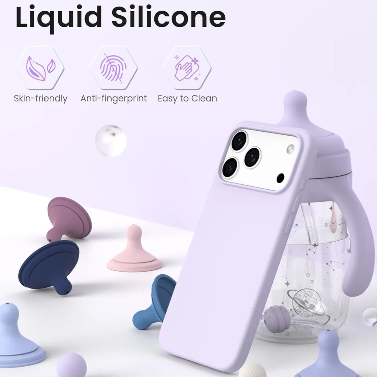 GENERICO - estuche forro funda silicone case para iphone 17 pro