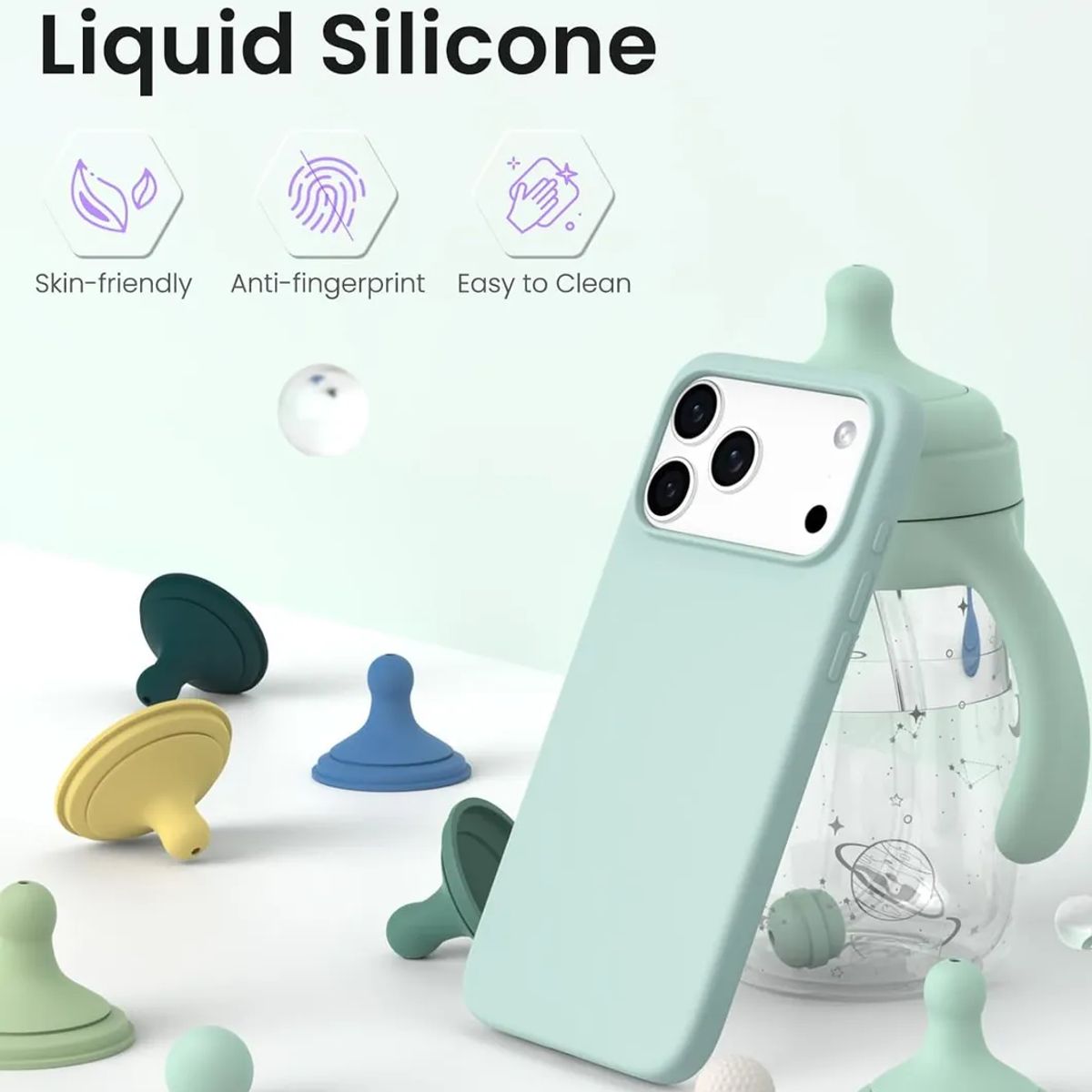 GENERICO - estuche forro funda silicone case para iphone 17 pro