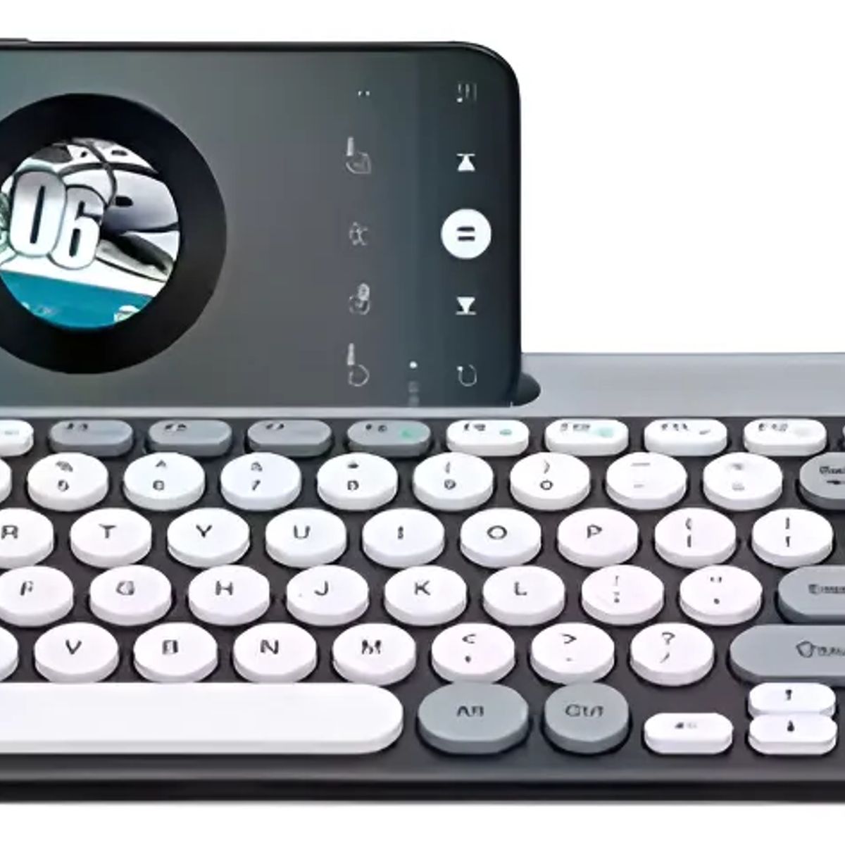 GENERICO - Combo Teclado Y Mouse Inalámbrico Bluetooth Diseño Vintage