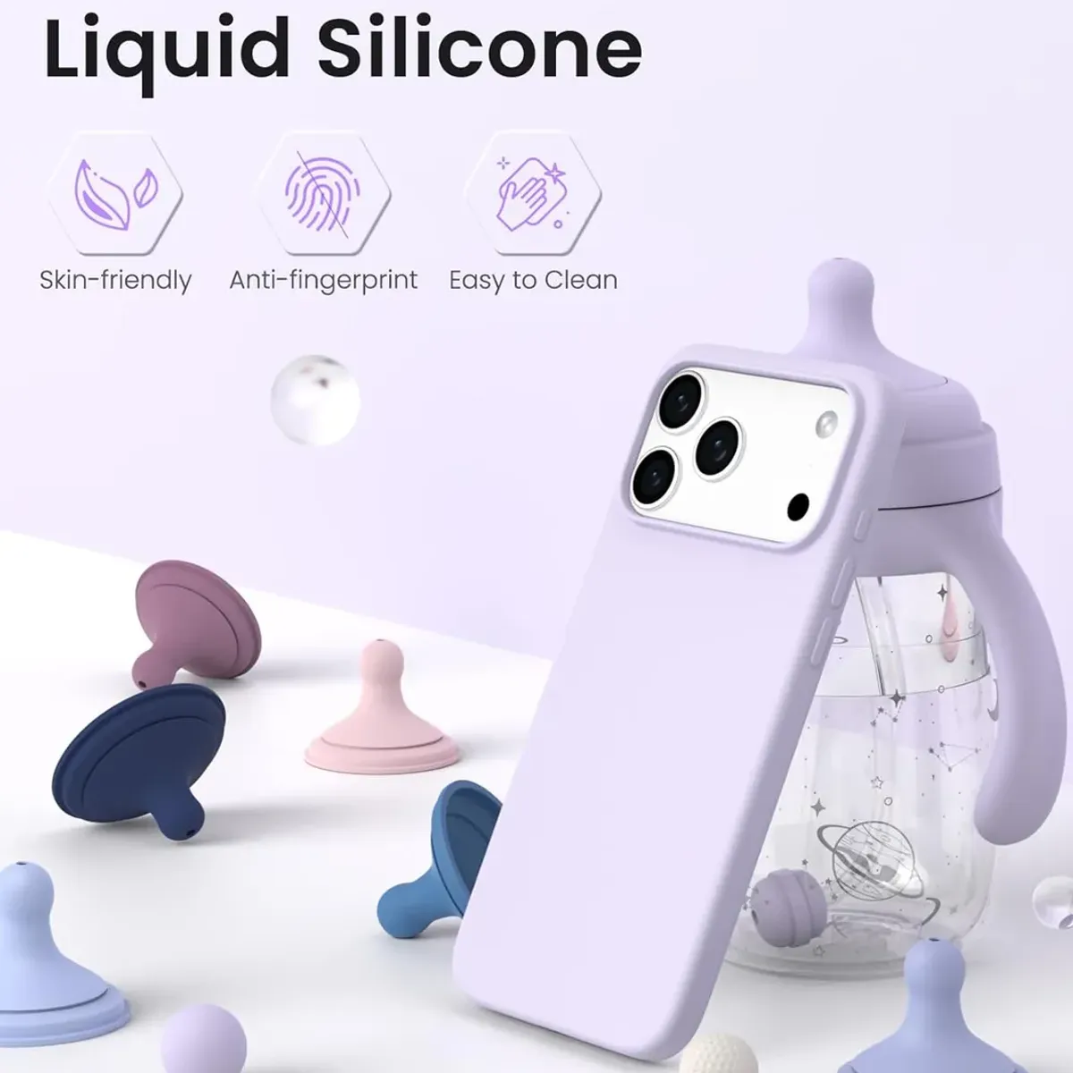 GENERICO - estuche forro funda silicone case para iphone 17 pro max