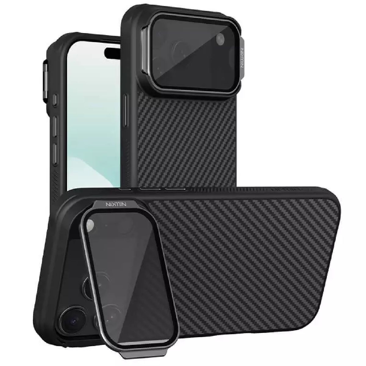 NILLKIN - Estuche Antigolpe para iPhone 17 Pro Max Nillkin CarboProp Magsafe