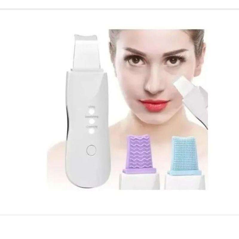 GENERICO - Limpiador Ultrasónico Facial con Espátula Exfoliante e Hidratante