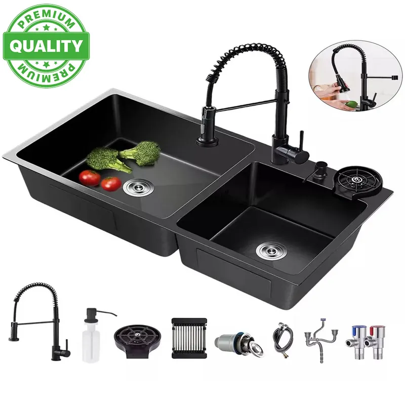 ONE PIXEL - Lavaplatos Fregadero De Cocina Kit Con Grifo One pixel