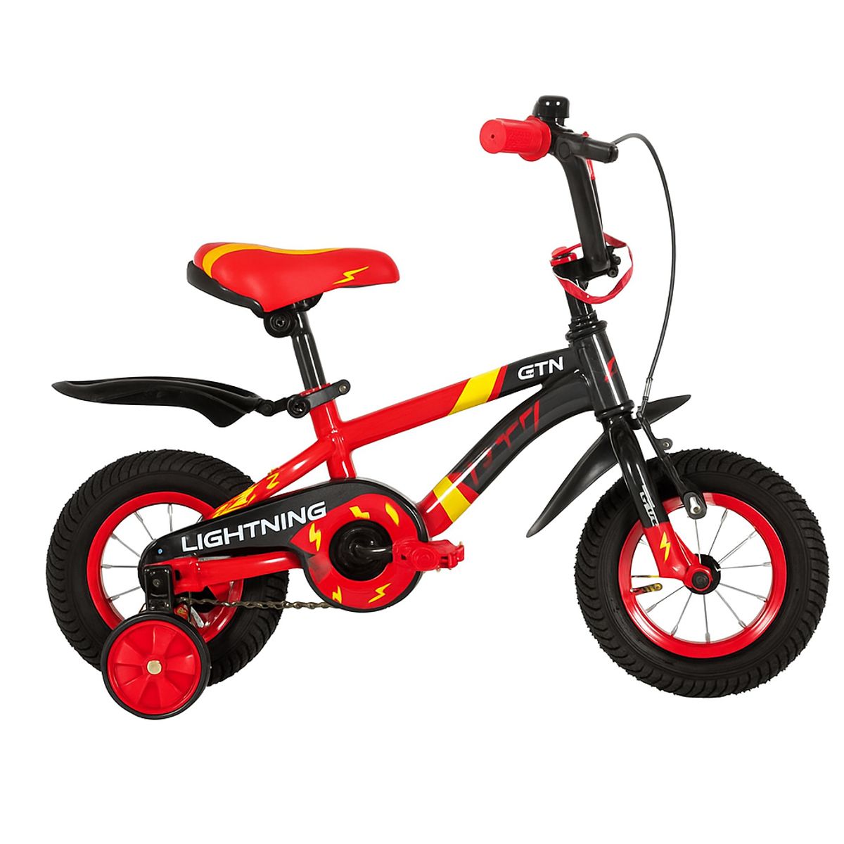 GW - Bicicleta para  niños rin 12 GW Lightning 2 a 4 años Rojo