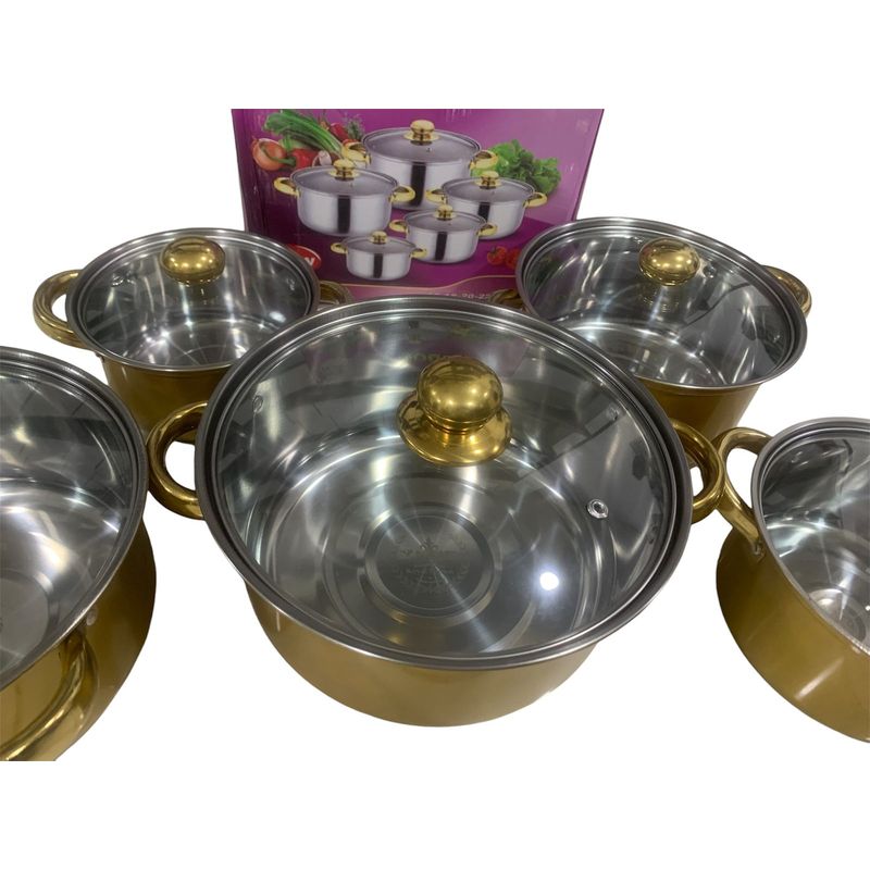 JJRC - Juego De Ollas Bateria Cocina Tapas Para Hogar