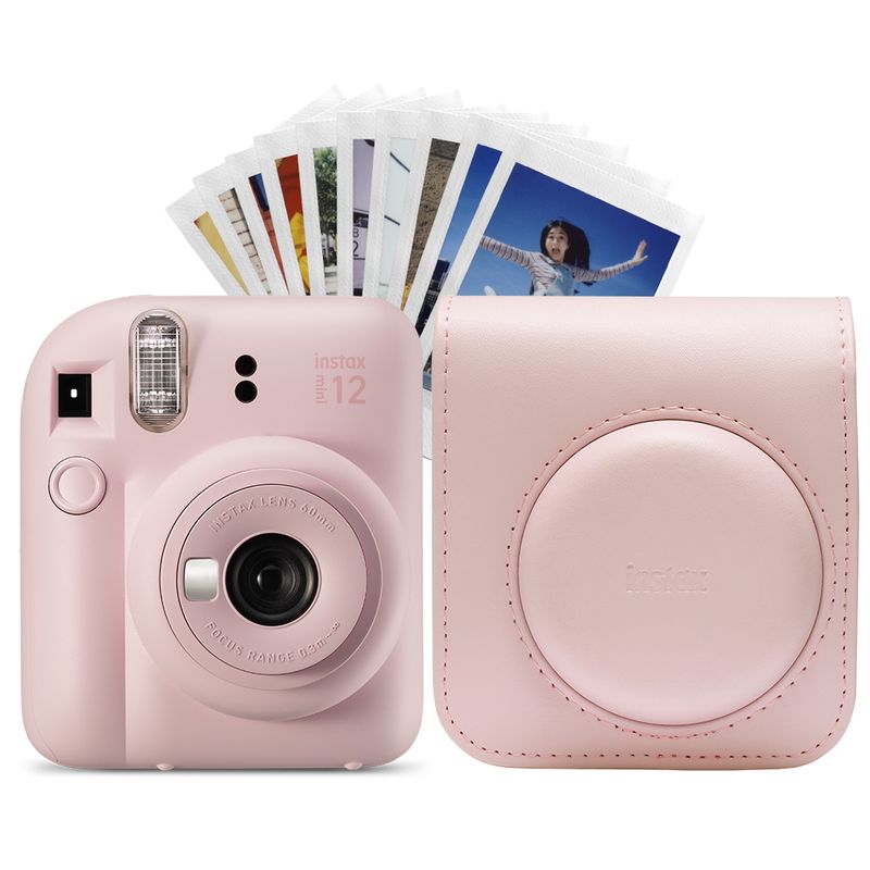 FUJIFILM - Cámara Instantánea Instax Mini 12 Kit Rosa