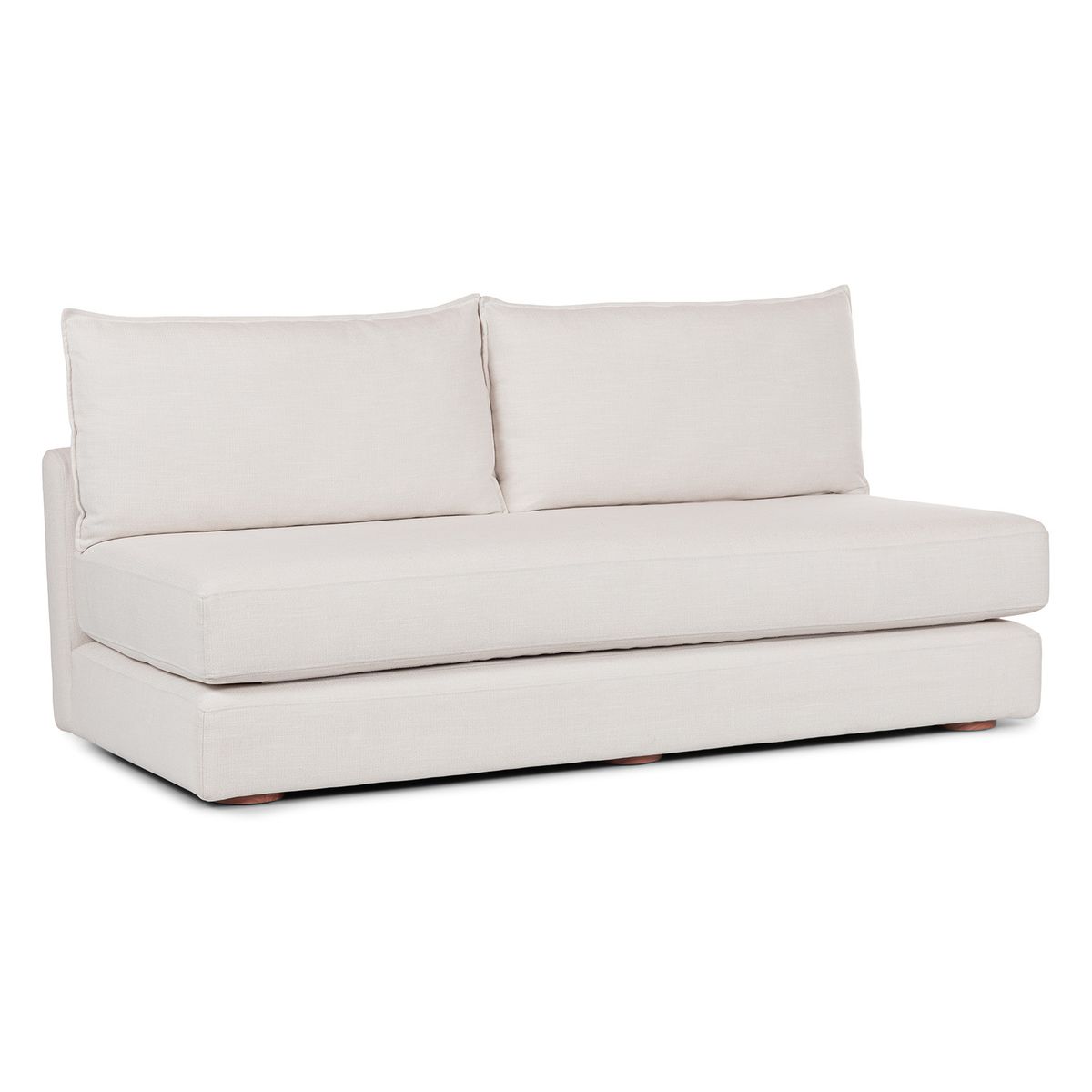SOFA MARKET - Sofa Cama Flip 2 Puestos Tela Crudo