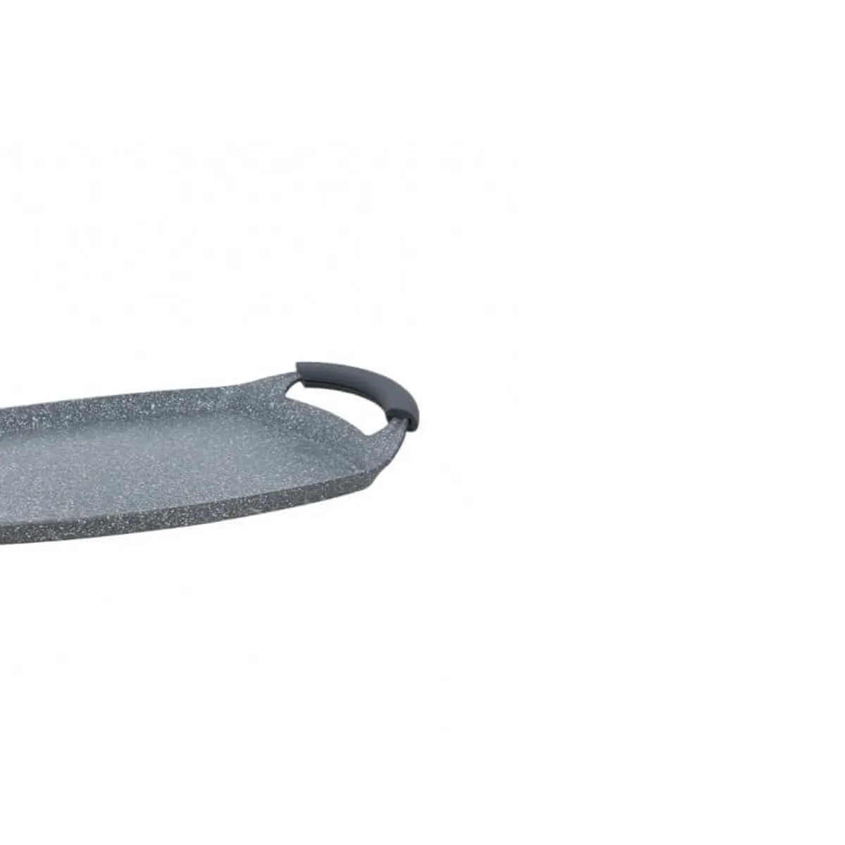 NOVUM - Plancha Para Asar Con Asas Piedra Volcanica Novum Gris