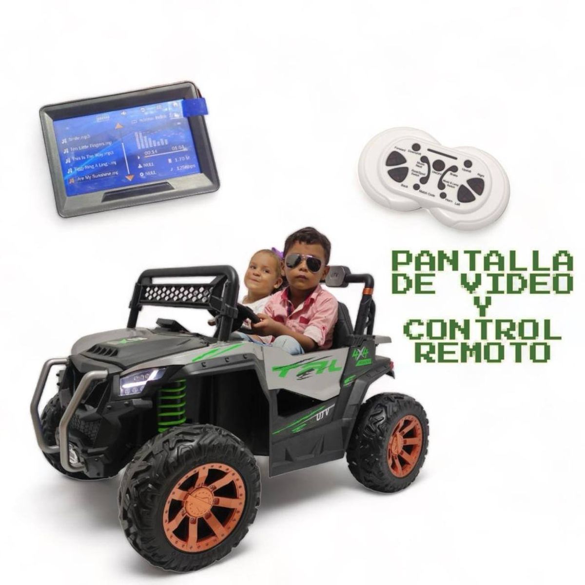BRITOCHET - Carro Eléctrico Niño 4X4 Pantalla Táctil  1 a 7 Años REF 809