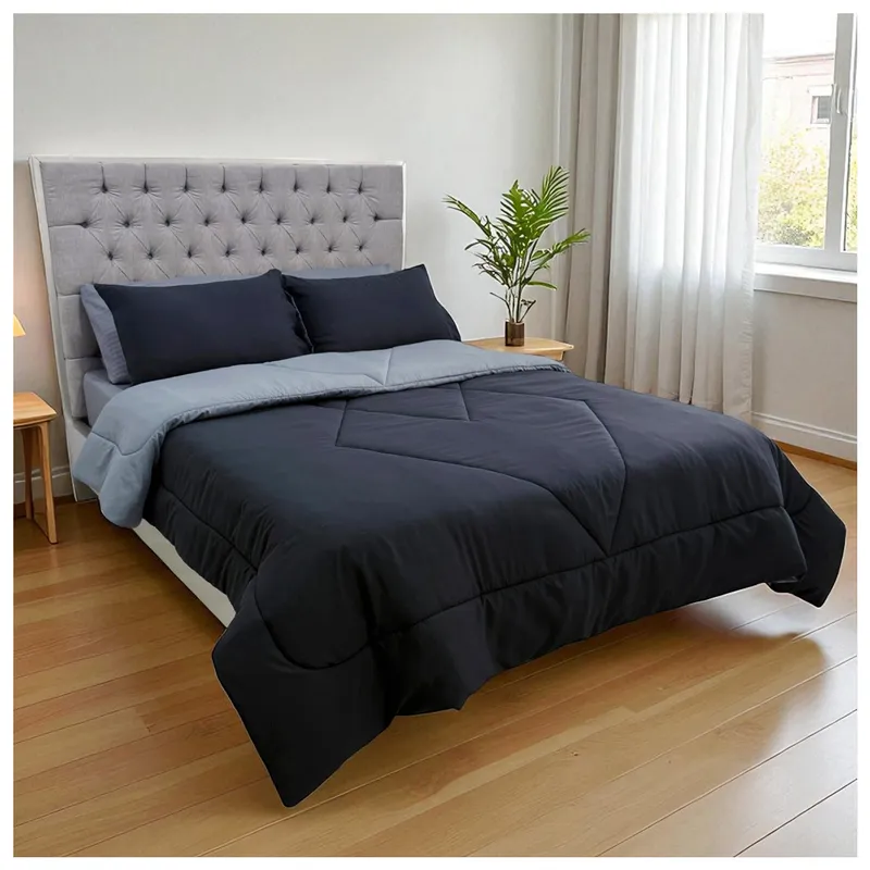 HOGARETO - Edredón Doble Faz Cama Doble 140x190cm