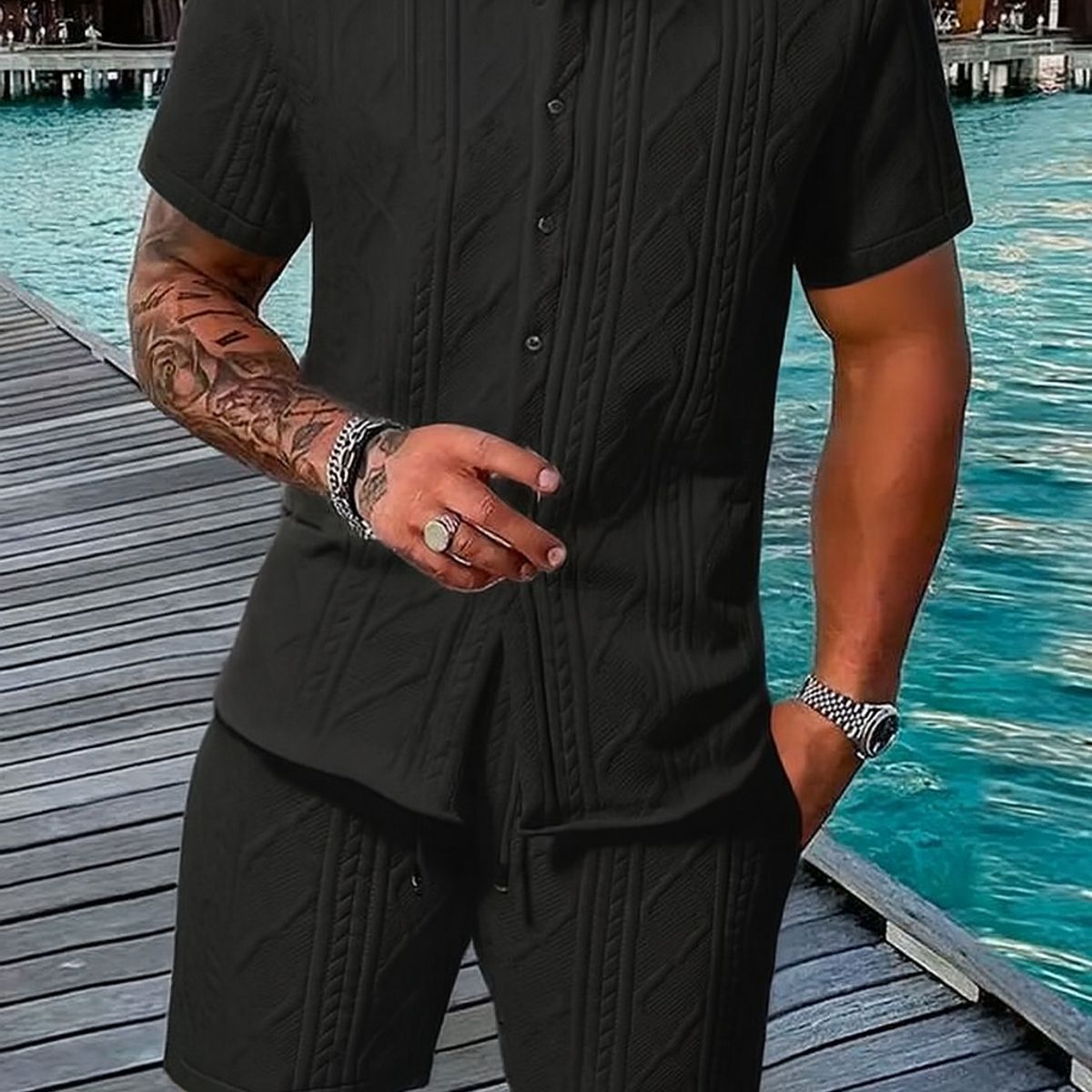 ABC - Conjunto hombre playa camiseta pantaloneta