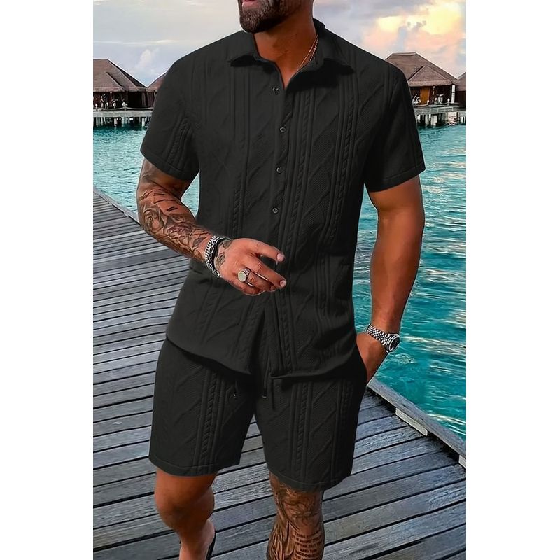 Conjunto hombre playa camiseta pantaloneta ABC