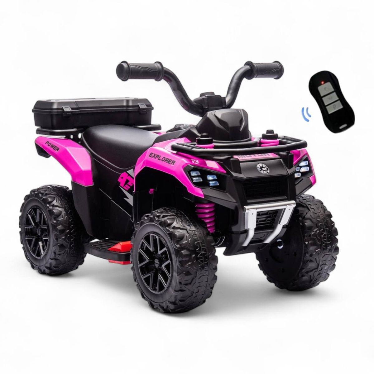 BRITOCHET - Mini Cuatrimoto Eléctrica para Niños con Control y Turbina de Humo REF BLJ-8309