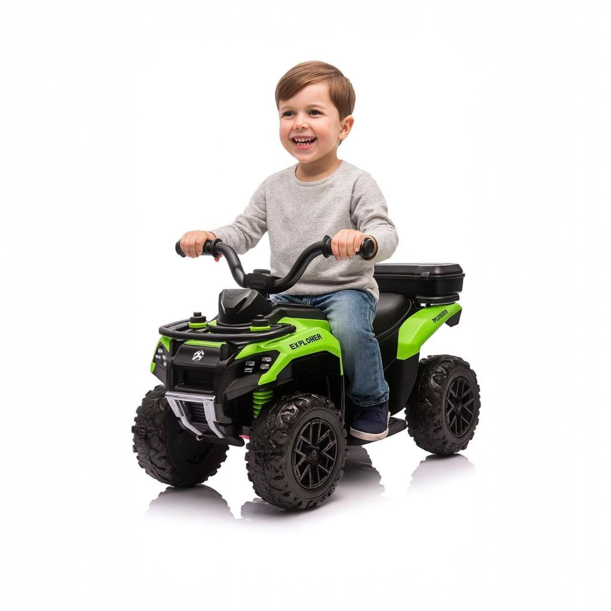 BRITOCHET - Mini Cuatrimoto Eléctrica para Niños con Control y Turbina de Humo REF BLJ-8309