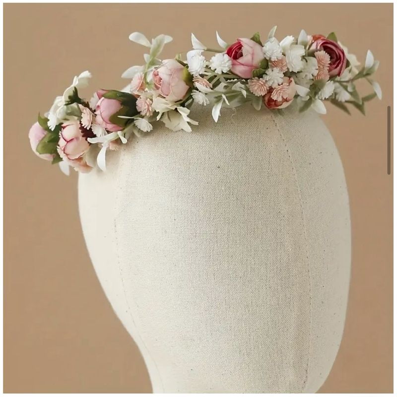 BABY BEE - Corona Niña Mujer Accesorios Matrimonio Boda Primera Comunión