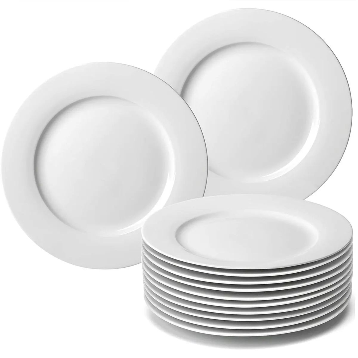 TRIPLE CLEAN - Set platos melamina redondos 20 cm x 4