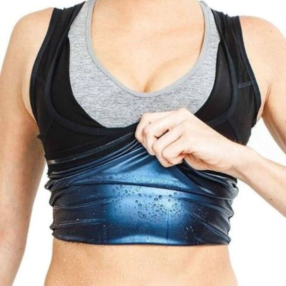 GENERICO - Faja Termica tipo sauna blusa termica dama para sudar Talla S-M