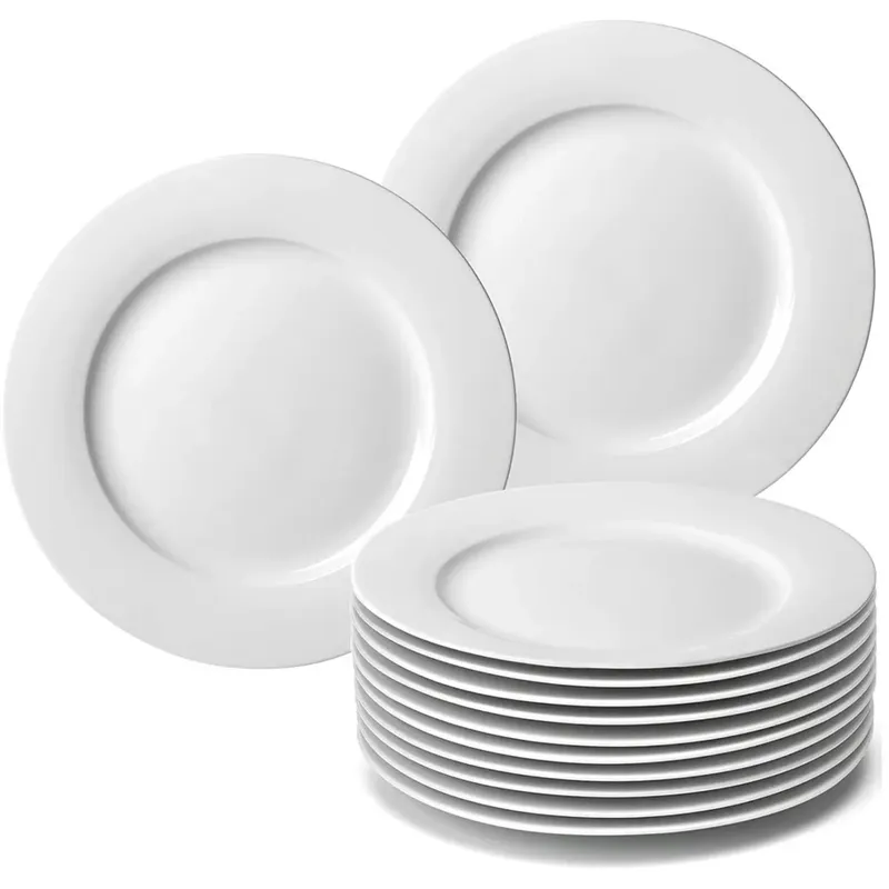 TRIPLE CLEAN - Set platos melanina redondos 25 cm x 4