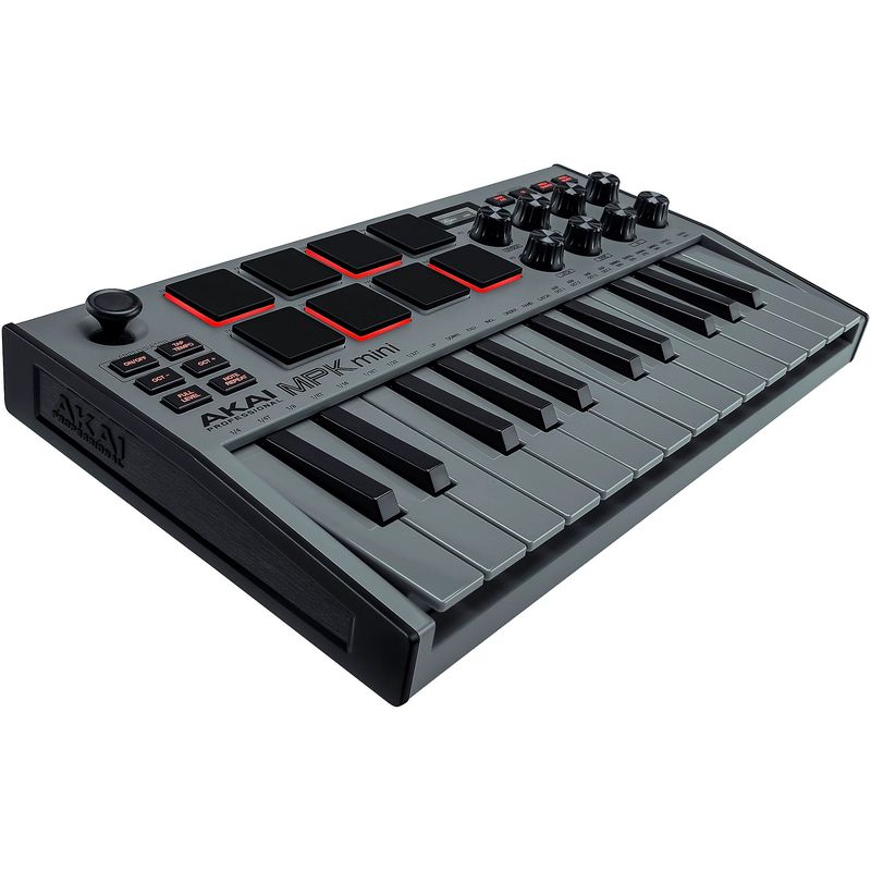 AKAI - Akai Professional Mpk Mini Mk3 - Controlador De Teclado Gris