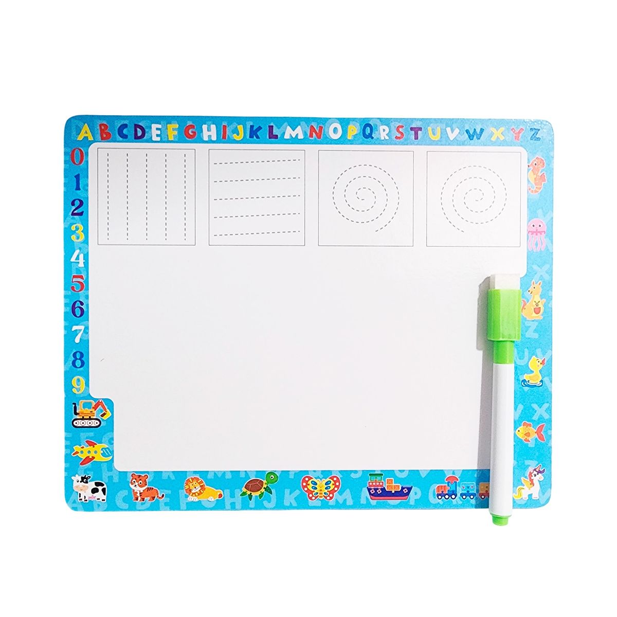 GENERICO - Rompecabezas Didactico Con Tablero Figuras + Marcador