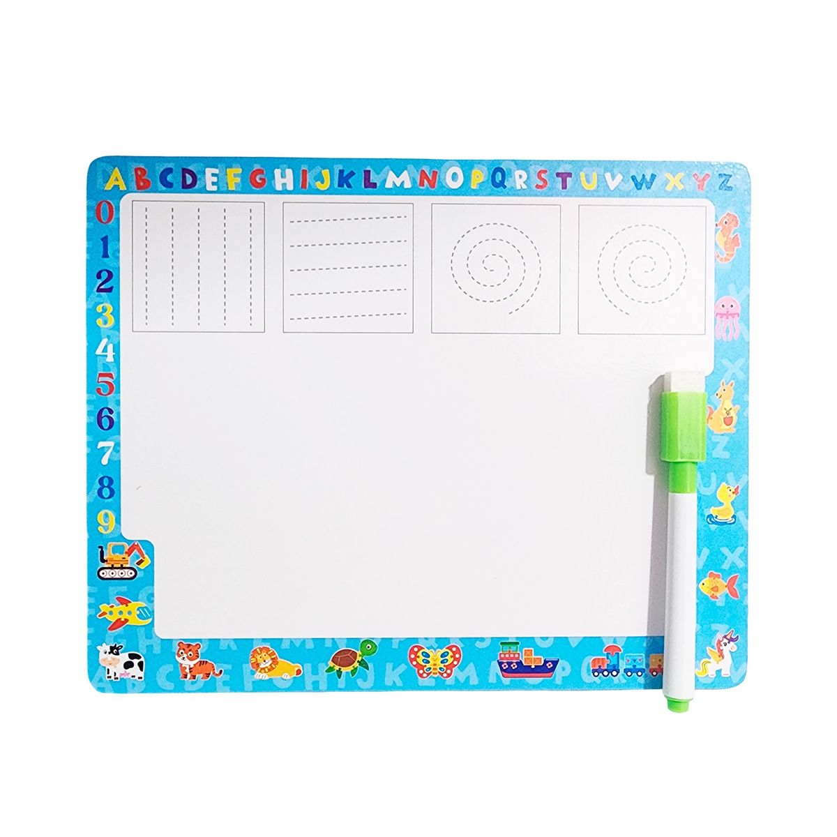 GENERICO - Rompecabezas Didactico Con Tablero Figuras + Marcador