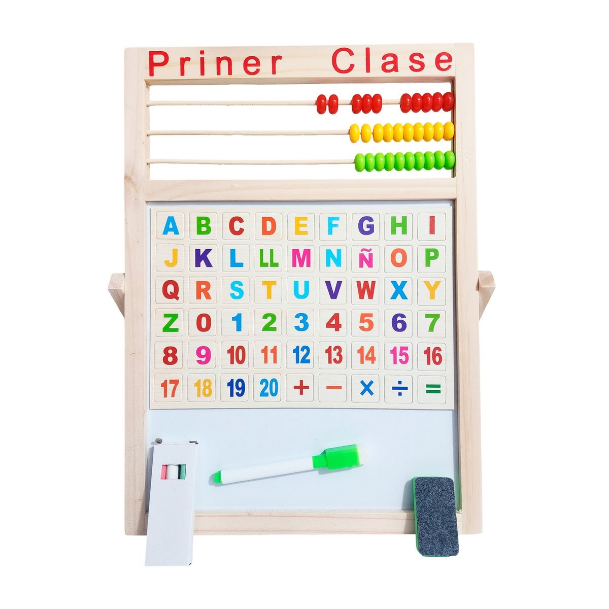 GENERICO - Tablero Didáctico Doble Magnético Aprendizaje Didactico