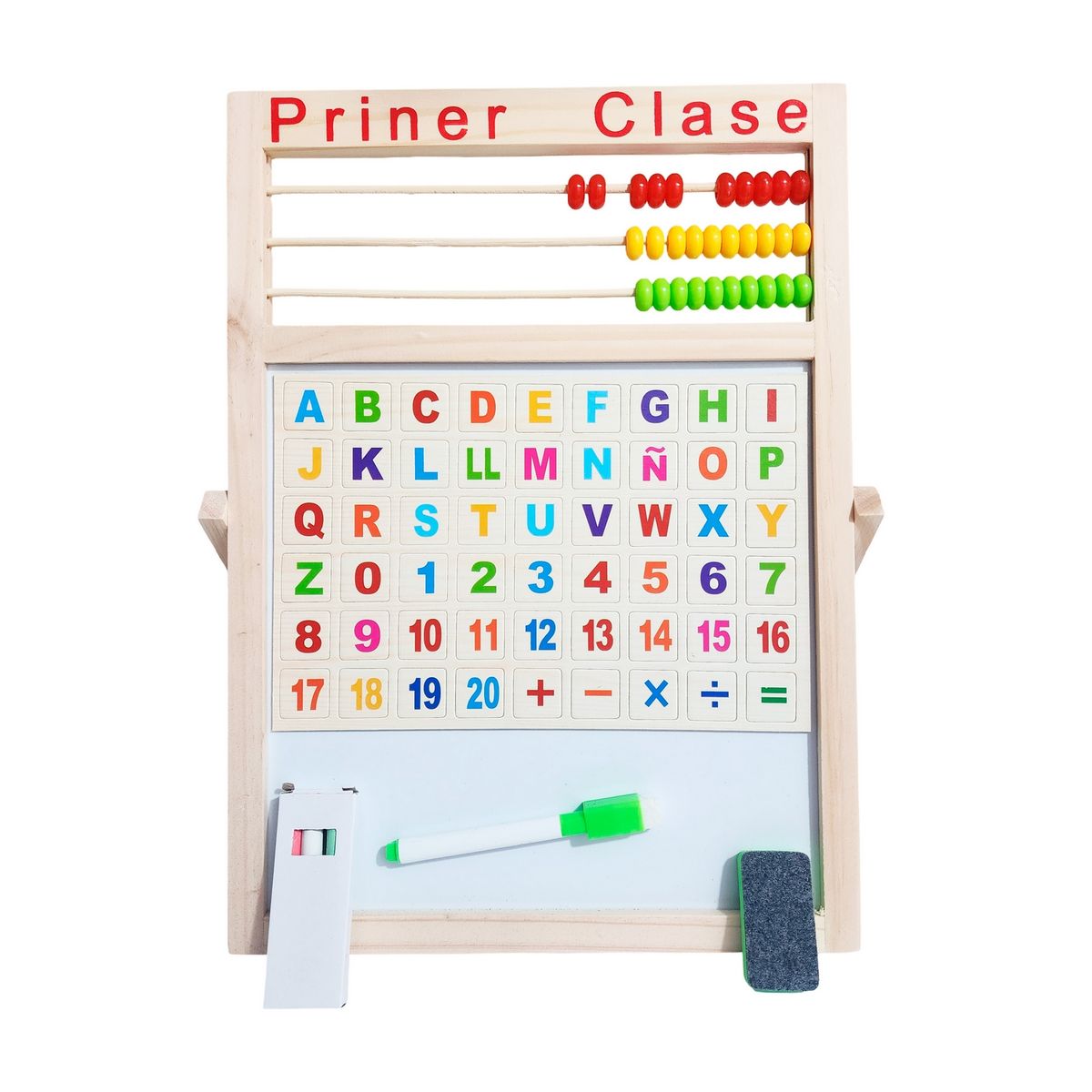 GENERICO - Tablero Didáctico Doble Magnético Aprendizaje Didactico