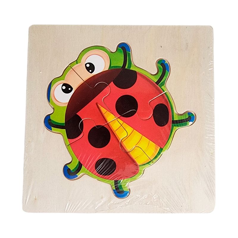 GENERICO - Rompecabeza Madera Figura Color Didactica Aprendizaje Niños