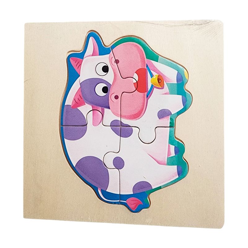 GENERICO - Rompecabeza Madera Figura Color Didactica Aprendizaje Niños