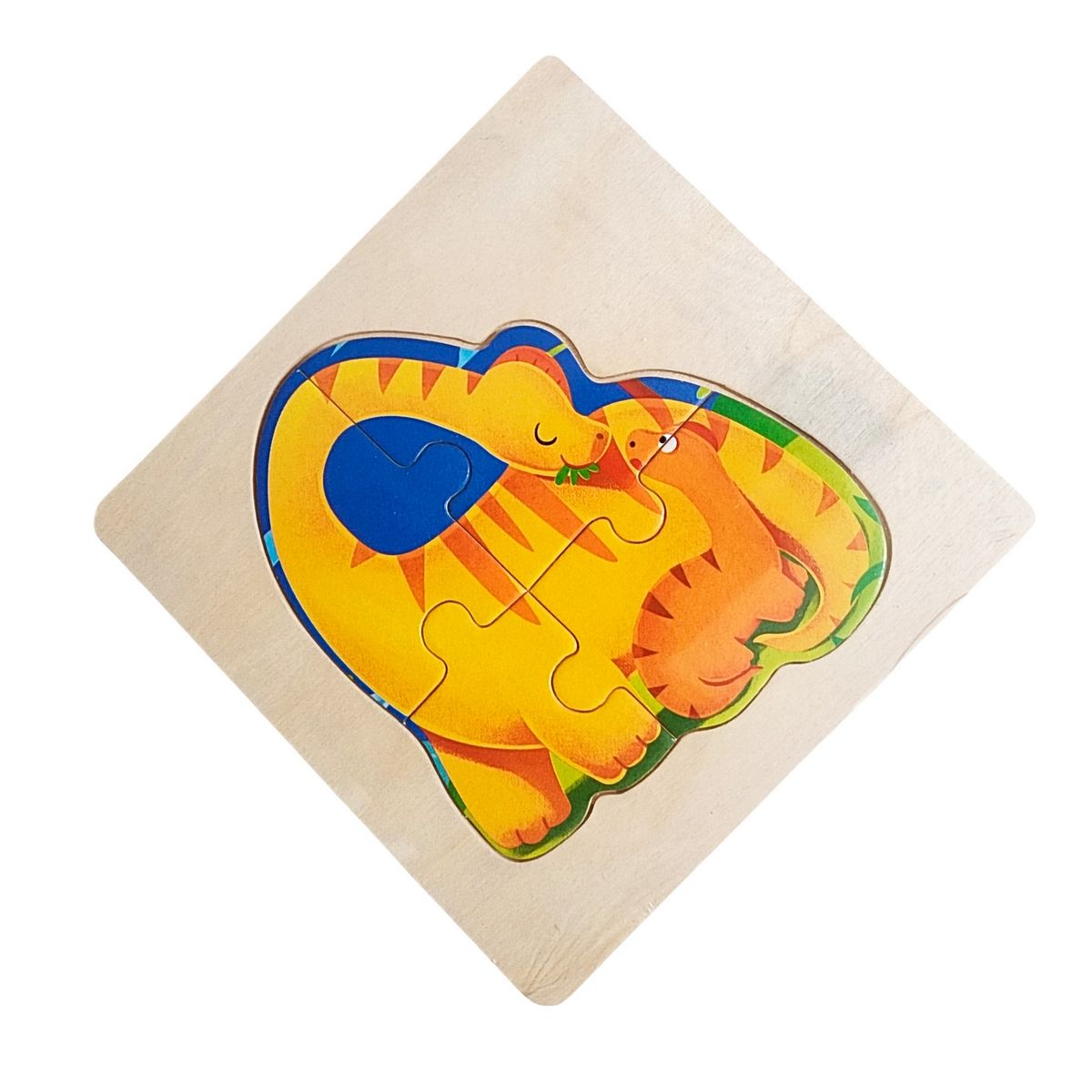 GENERICO - Rompecabeza Madera Figura Color Didactica Aprendizaje Niños