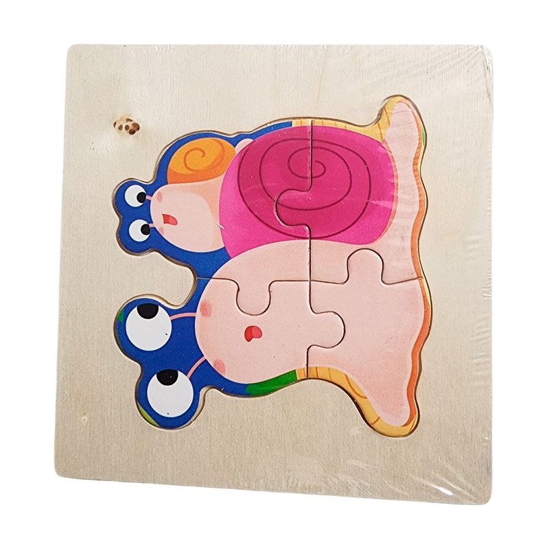 GENERICO - Rompecabeza Madera Figura Color Didactica Aprendizaje Niños