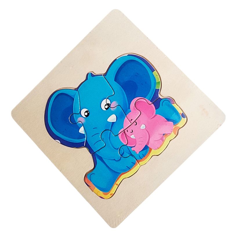 GENERICO - Rompecabeza Madera Figura Color Didactica Aprendizaje Niños