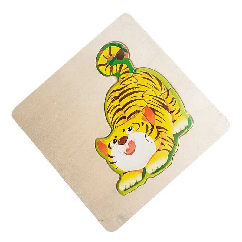 GENERICO - Rompecabeza Madera Figura Color Didactica Aprendizaje Niños
