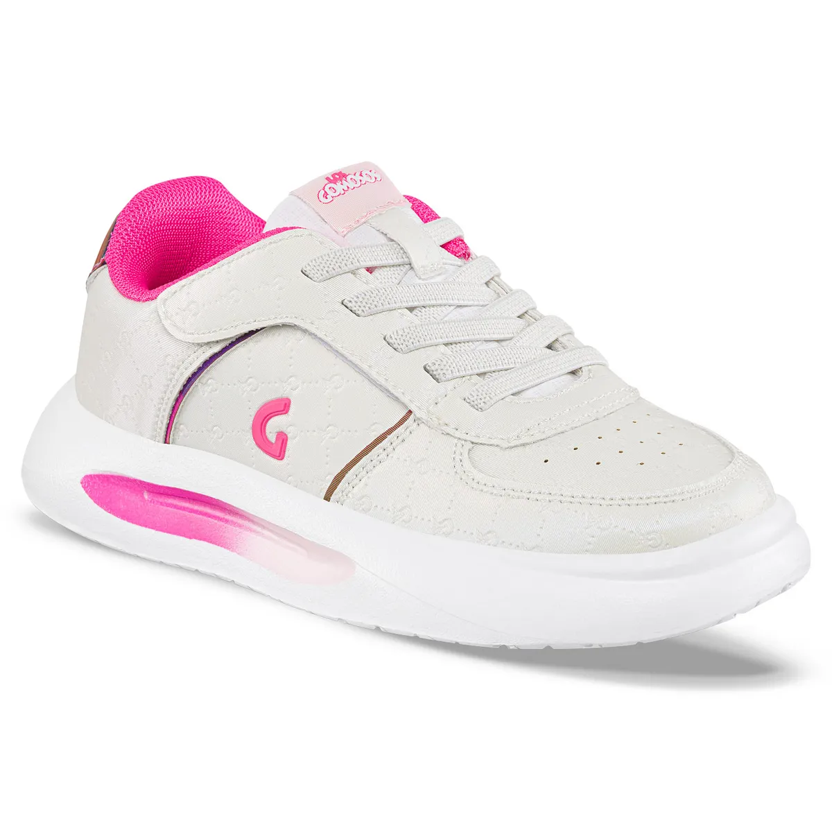 LOS GOMOSOS - Tenis Urbanos Comarin Blanco-Fucsia Los Gomosos para Niña