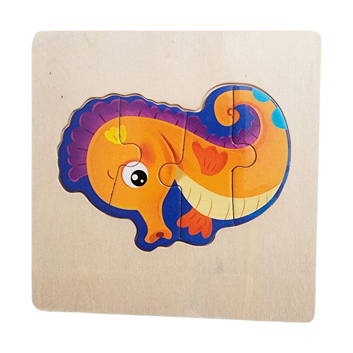 GENERICO - Rompecabeza Madera Figura Color Didactica Aprendizaje Niños