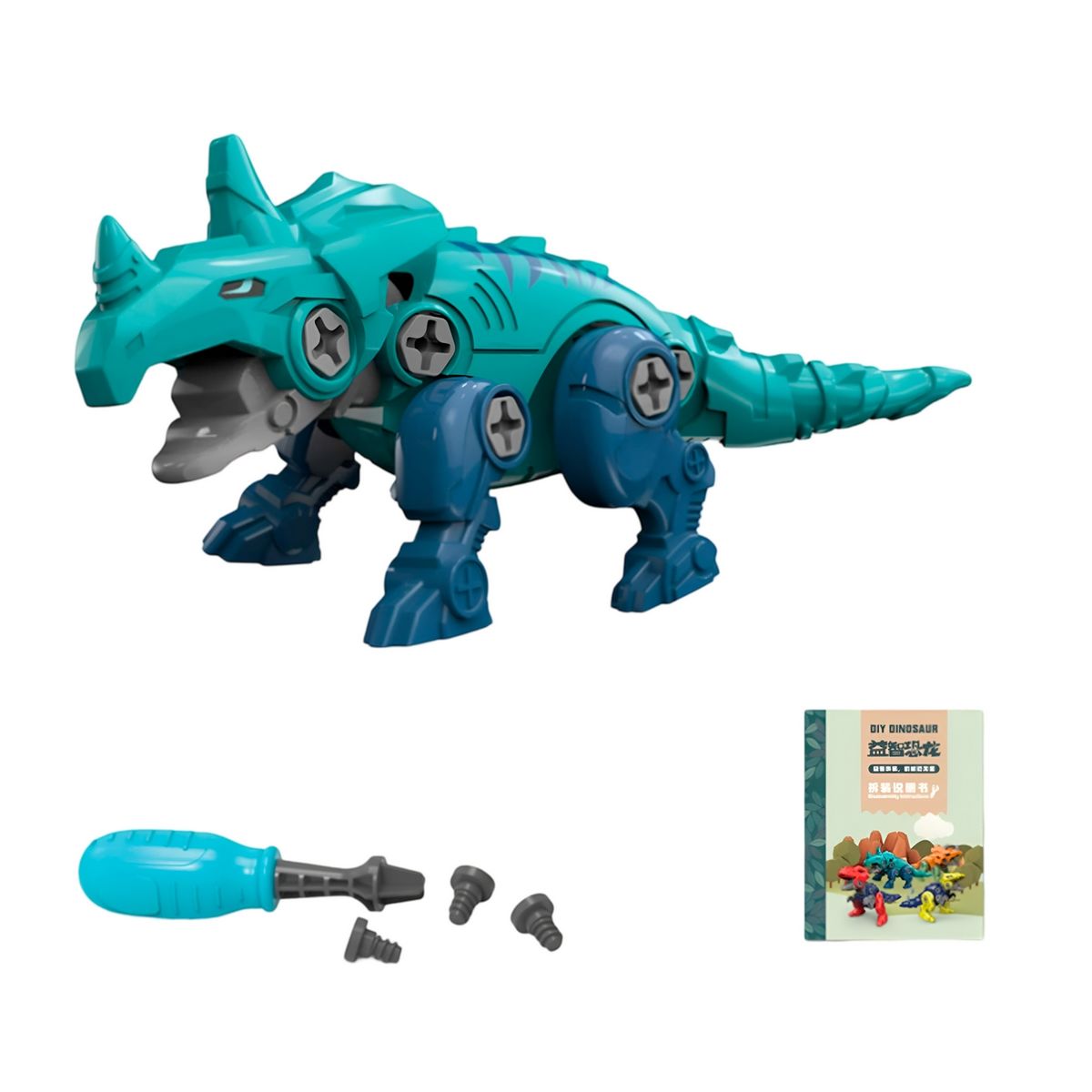 GENERICO - Huevo Dinosaurio Figura Armable Sorpresa Juguete X 3 Uni