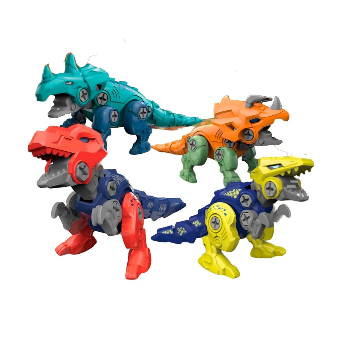 GENERICO - Huevo Dinosaurio Figura Armable Sorpresa Juguete X 3 Uni