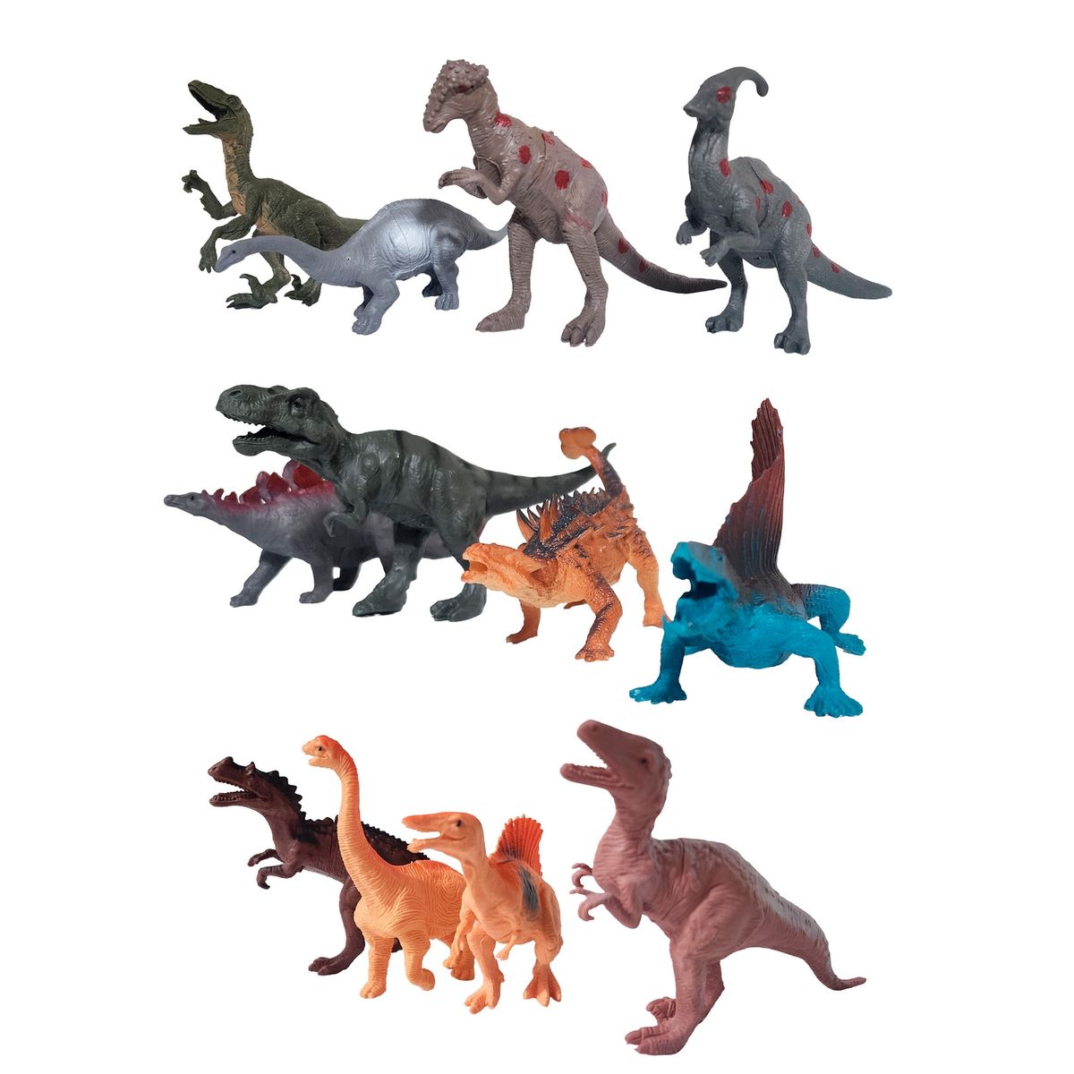 GENERICO - Dinosaurios Figuras Set Juguete X 12 Unidades Coleccionable