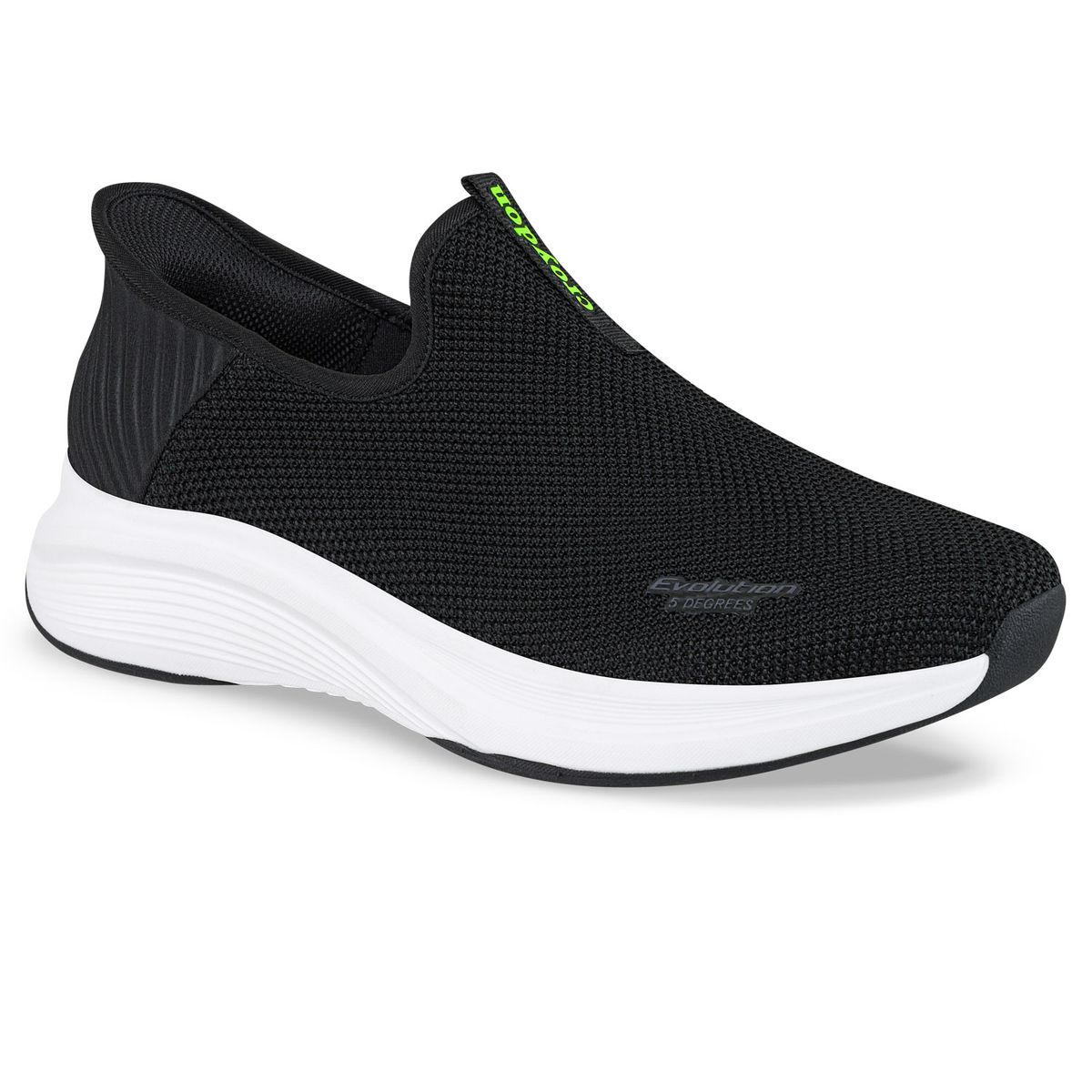 CROYDON - Tenis para Caminar Temis Negro-Blanco Croydon para Hombre