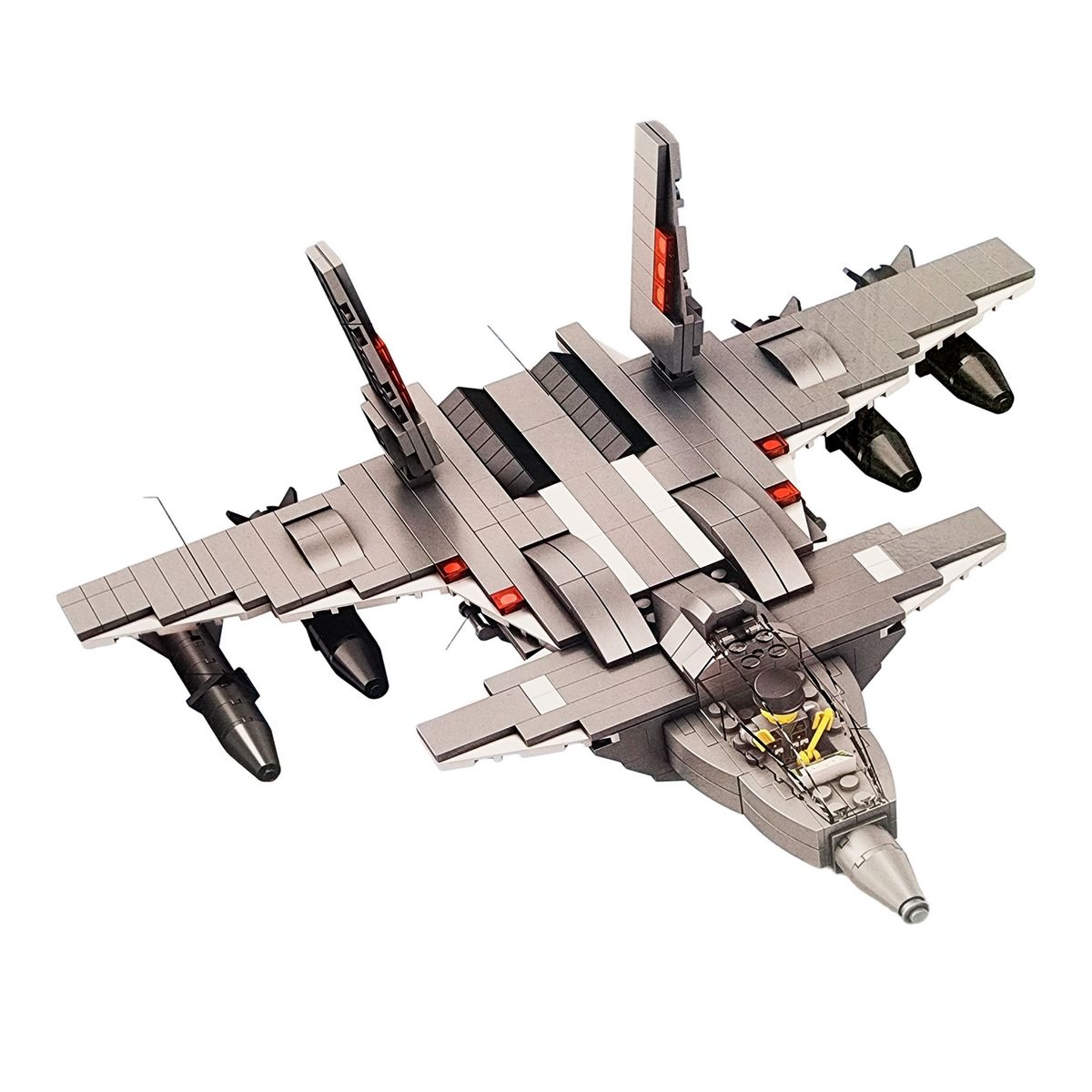 GENERICO - Avion De Combate Figura Armable Bloque Construccion Juguete