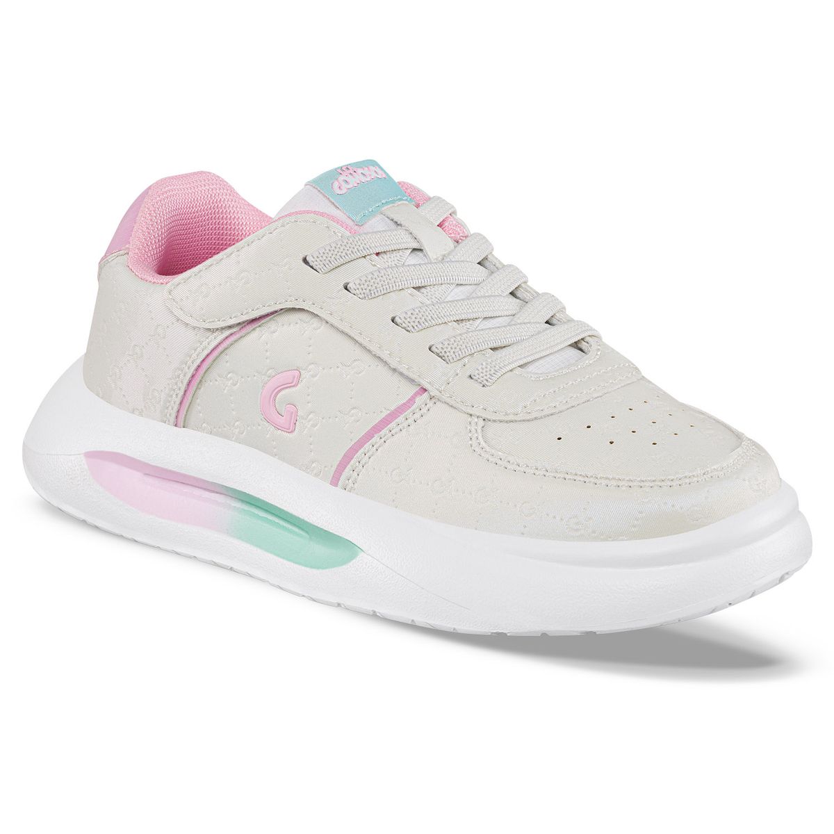LOS GOMOSOS - Tenis Urbanos Comarin Blanco-Rosa Los Gomosos para Niña