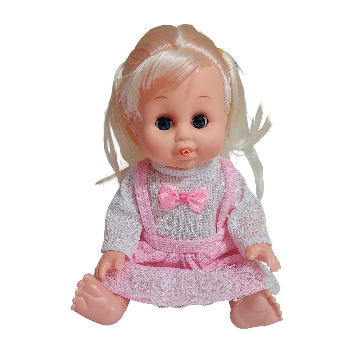 GENERICO - Muñeca Bebe Vestido Con Pañal Bacinilla + Accesorios Belleza