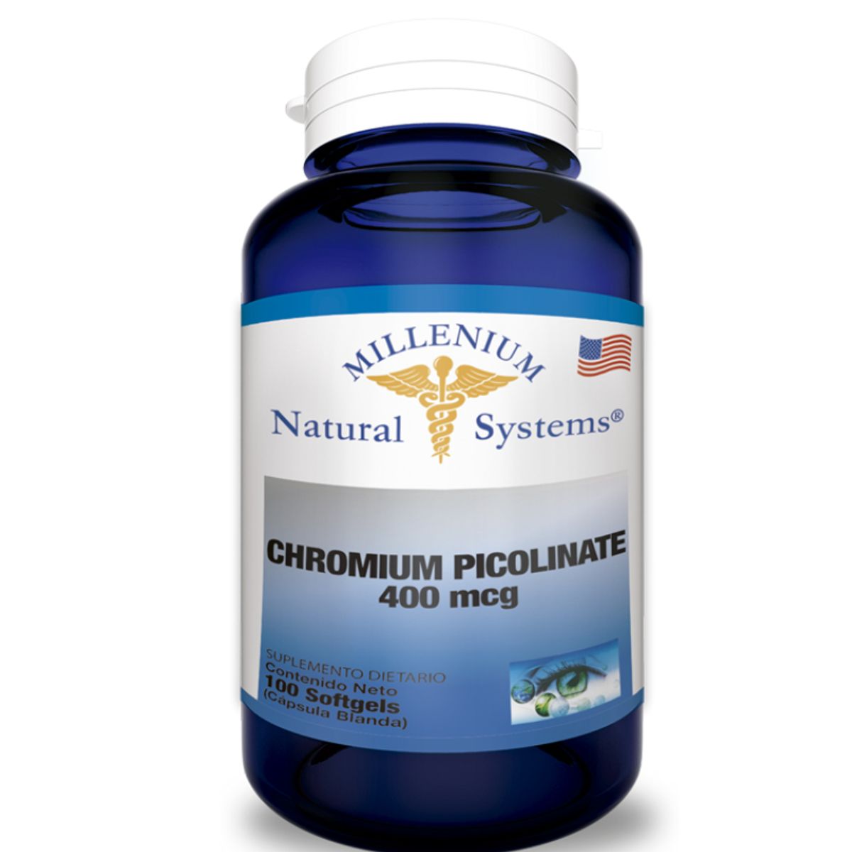 NATURAL SYSTEM - SUPLEMENTO PICOLINATO DE CROMO X 100 UNIDADES.