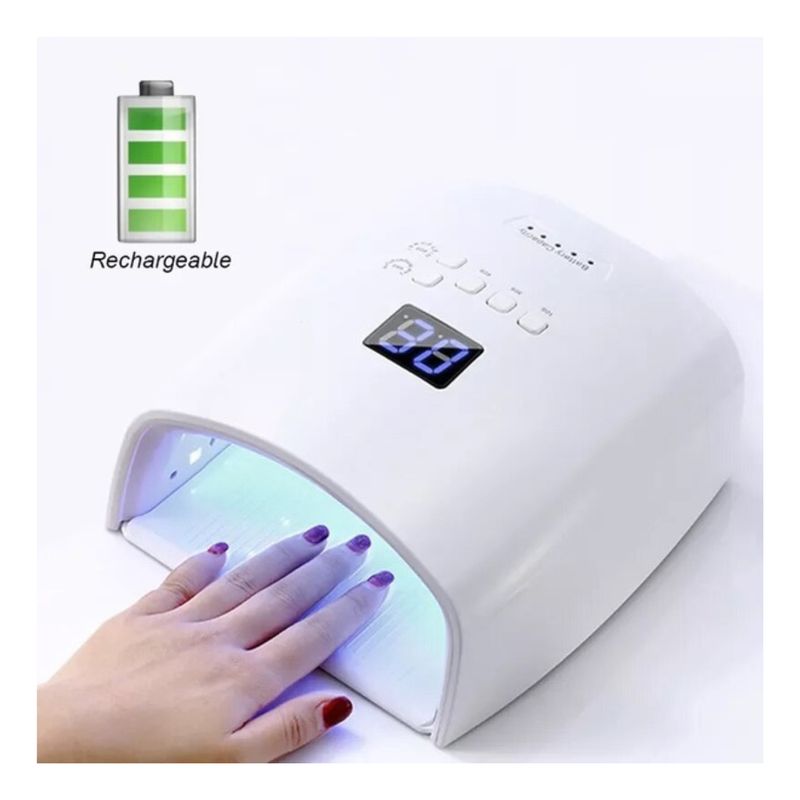 GENERICO - Lampara De Uñas Uv De 66w Inalambrica Color Blanco