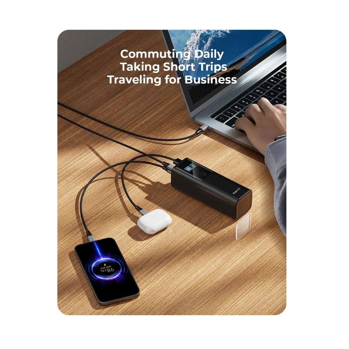 HAVIT - Powerbank Bateria Portable 27000mah Ultra Rapida 183w Havit