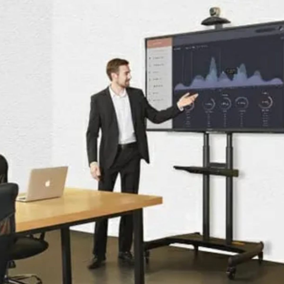 NB NORTH BAYOU - Soporte de piso TV 75-90