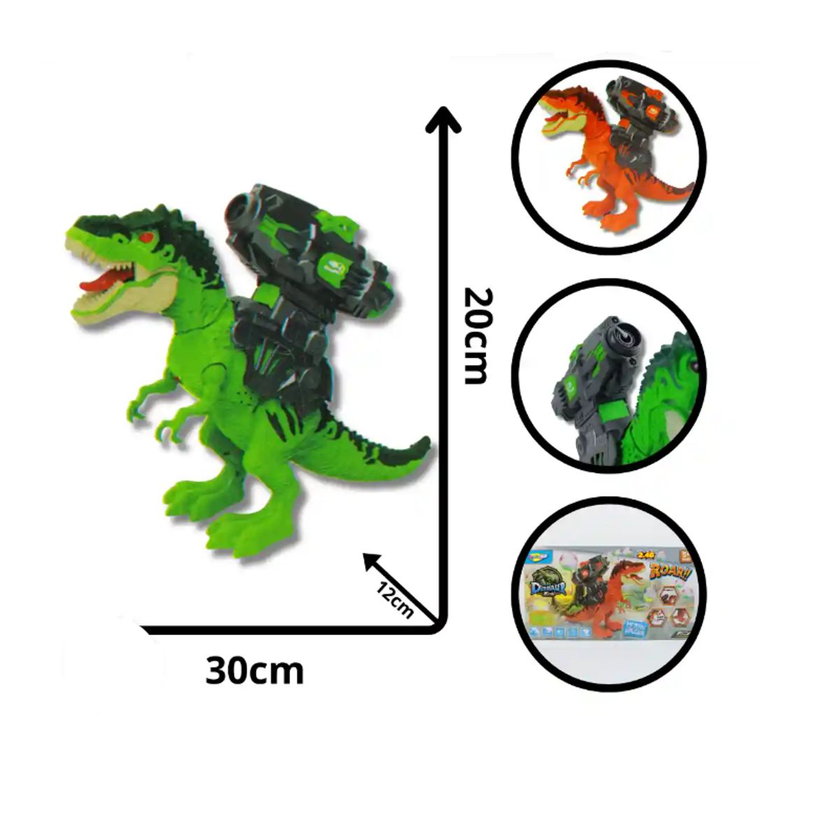 GENERICO - JUGUETE DINISAURIO BURBUJAS PARA NIÑOS @ + 3 AÑOS. X 20 CM.