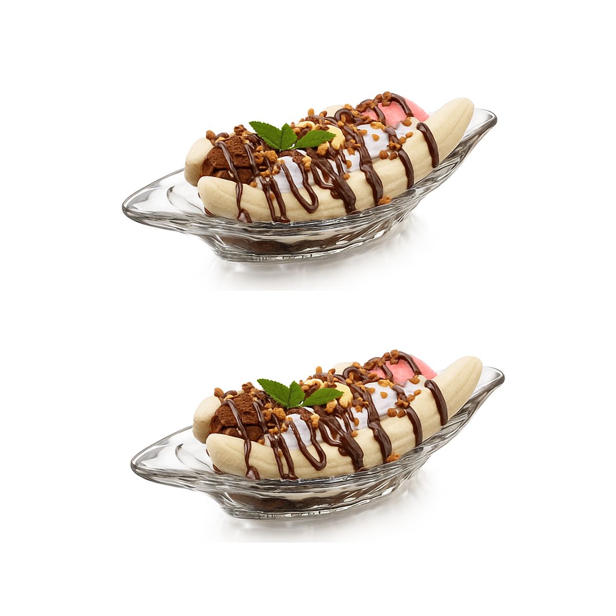 LIBBEY - SET X 2 BANDEJA BANANA SPLIT 22.8cms